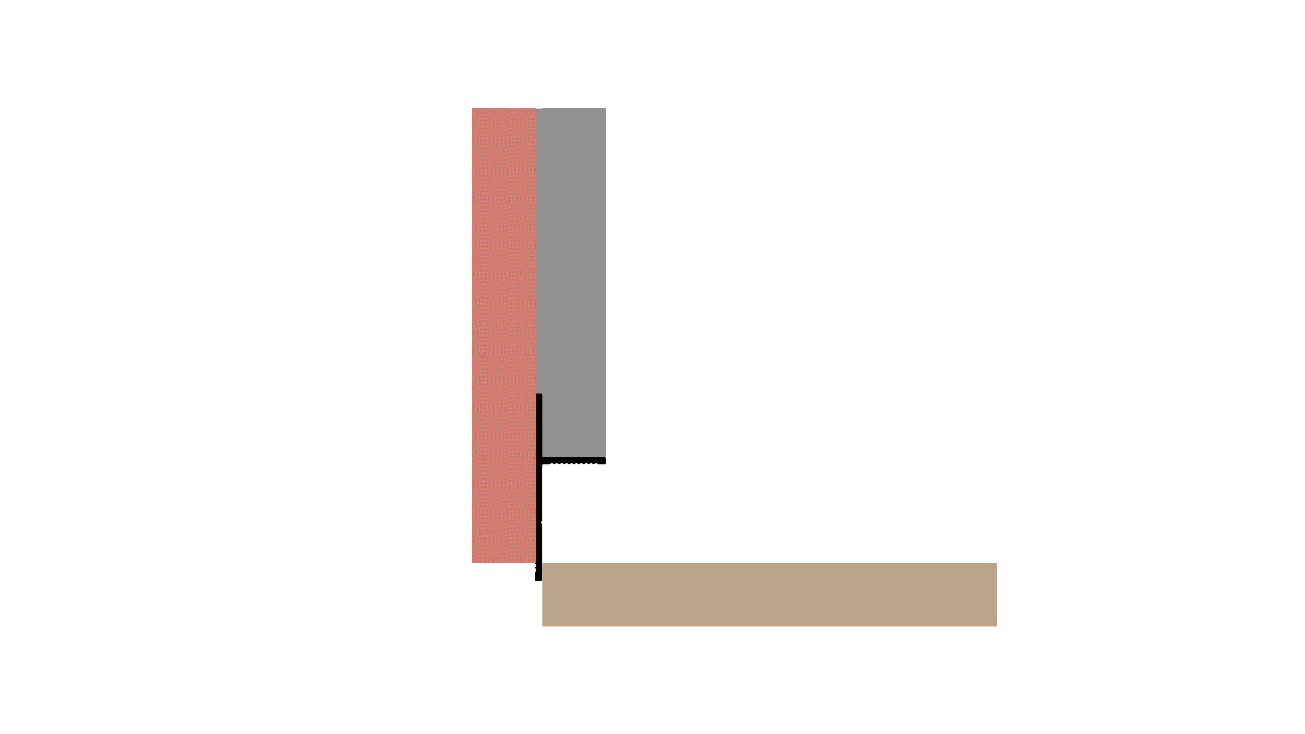 Profil tip plintă și scafă ascunsă Shadow Gap NEGRU MAT Vopsit prin pulbere, electrostatic. H 13MM L2,7, PS130A54270 - imagine 15