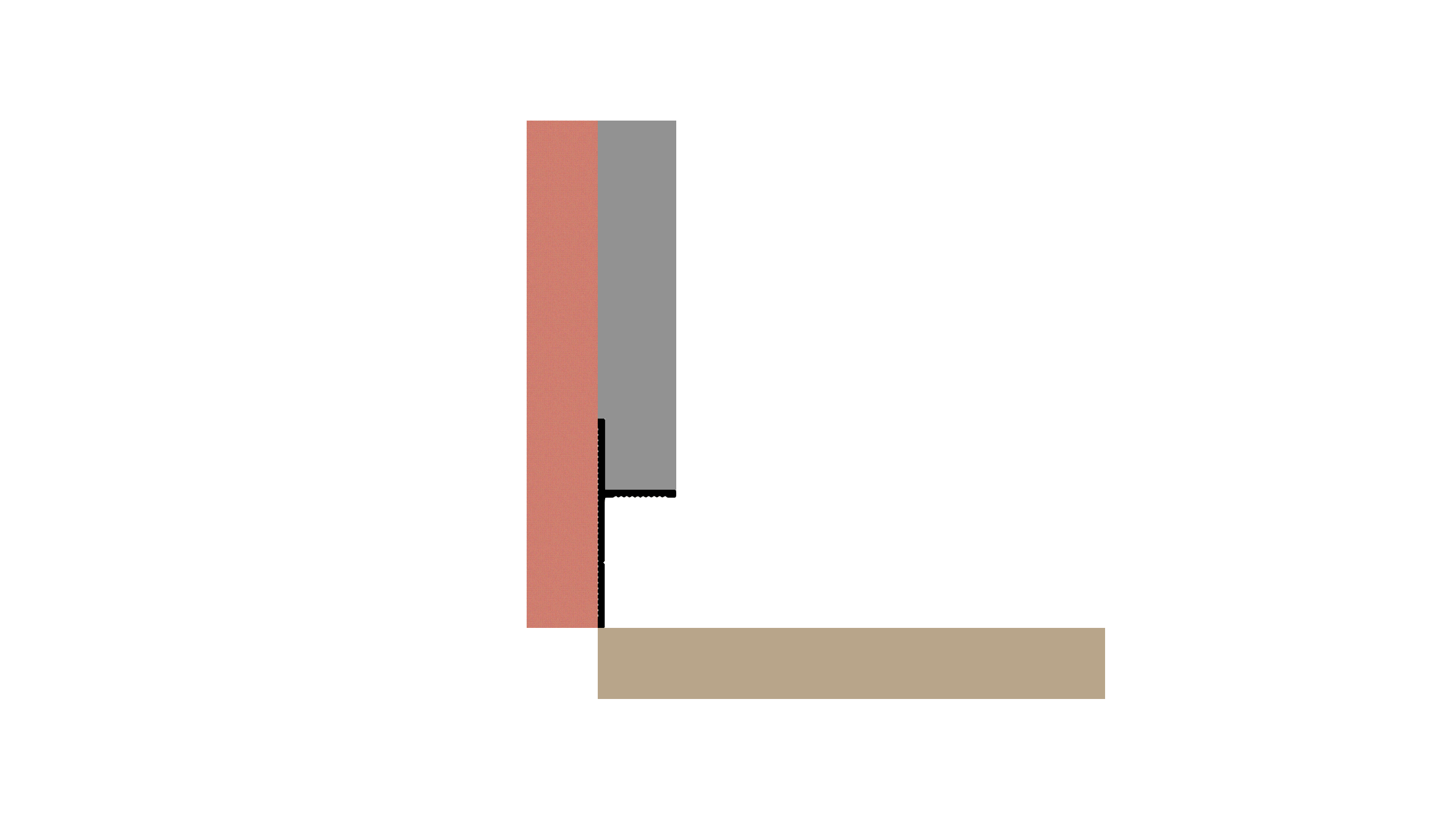 Profil tip plintă și scafă ascunsă Shadow Gap NEGRU MAT Vopsit prin pulbere, electrostatic. H 13MM L2,7, PS130A54270 - imagine 14