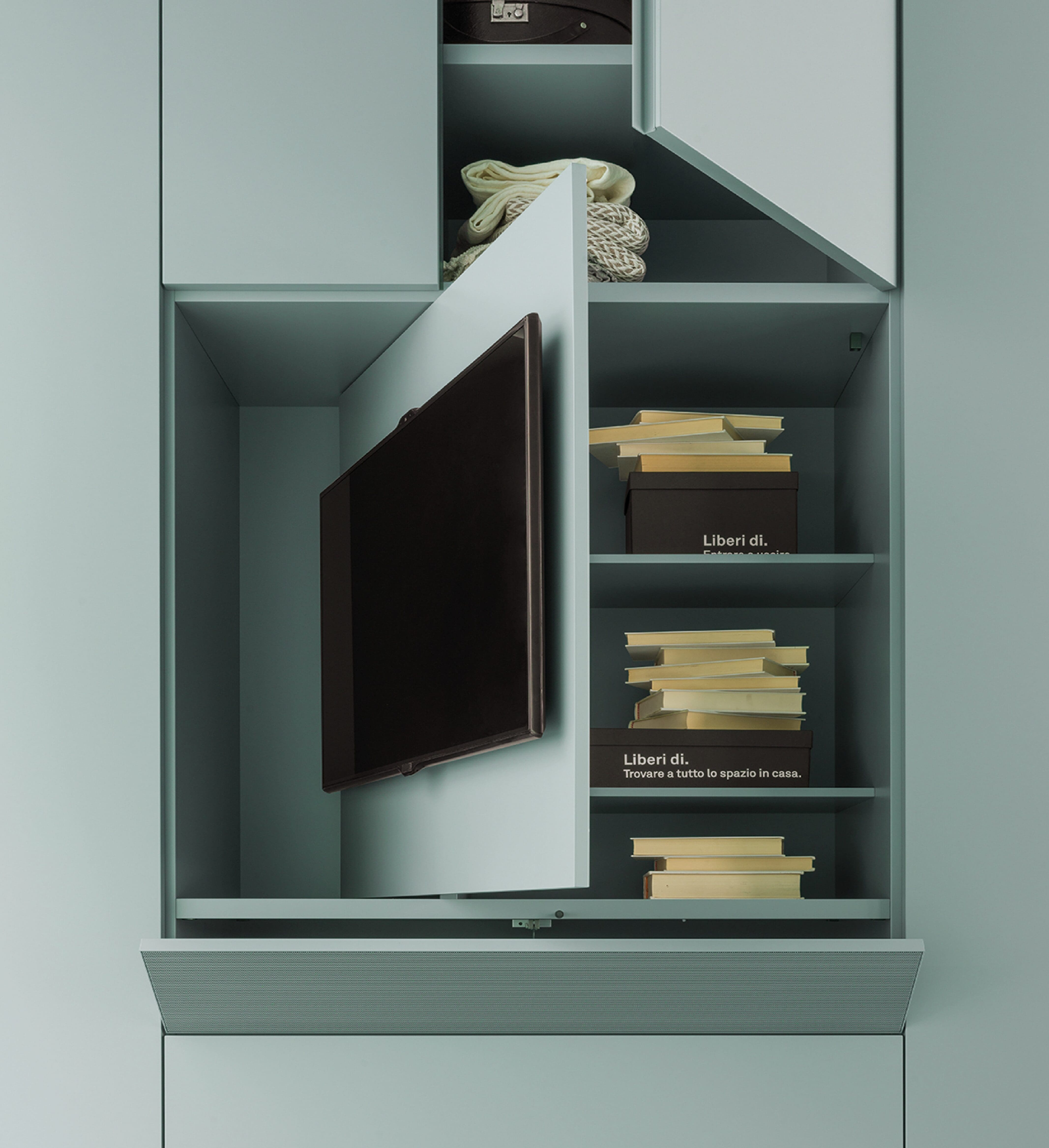 Dulap cu zonă TV pentru dormitor - imagine 2