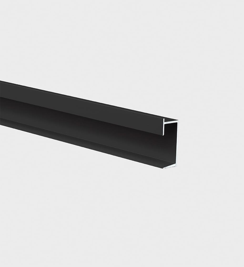 Profil Plinta Scafa Shadow Gap Novorodapie Eclipse Aluminiu Negru mat anod, 2.5m, NLECAL1125NM