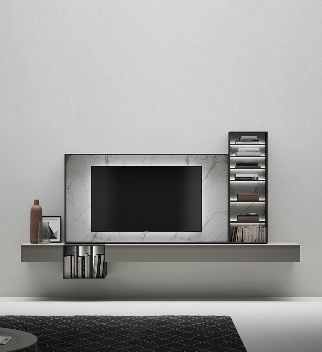 Ansamblu mobilier TV cu ramă