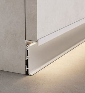 Alb mat + Argintiu mat anodizat