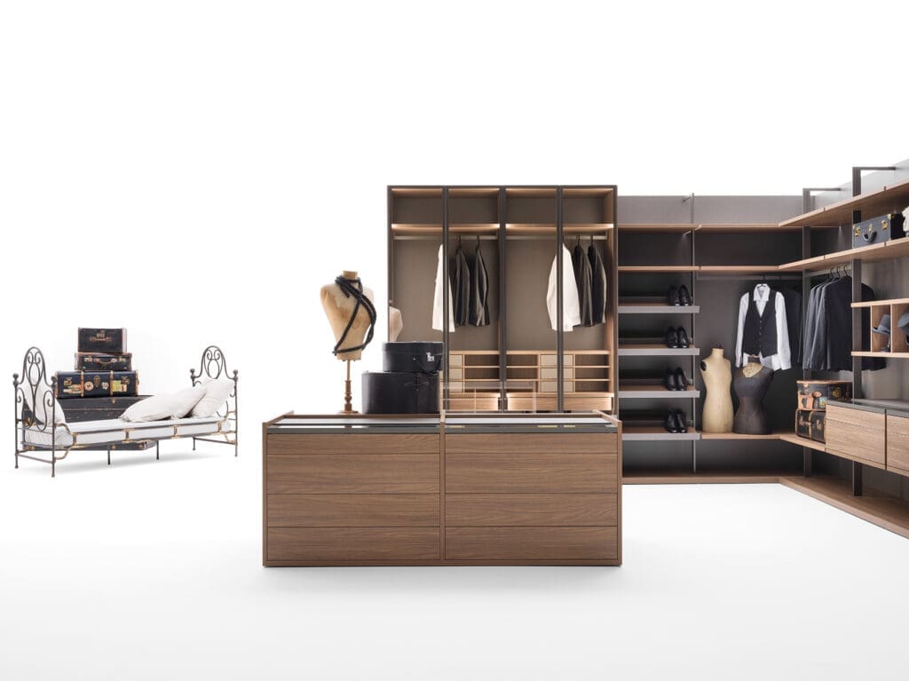 Dressing walk-in cu insulă
