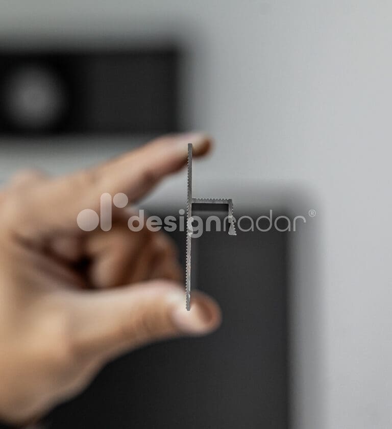 Profil tip Plintă și scafă ascunsă Shadow Gap LIGHT Aluminiu Anodizat3